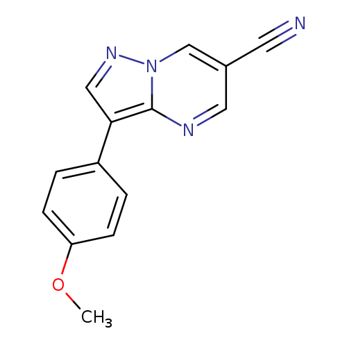3-(4-methoxyphenyl)pyrazolo[1,5-a]pyrimidine-6-carbonitrile