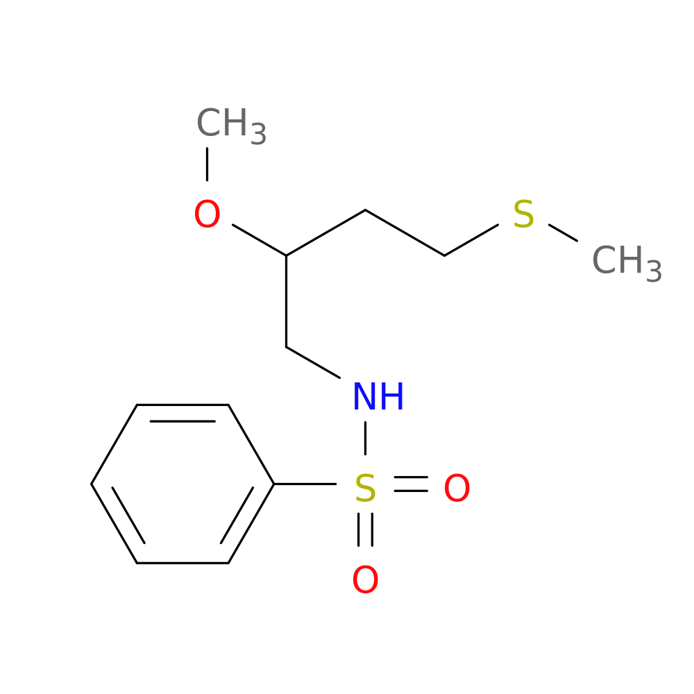 N-[2-methoxy-4-(methylsulfanyl)butyl]benzenesulfonamide