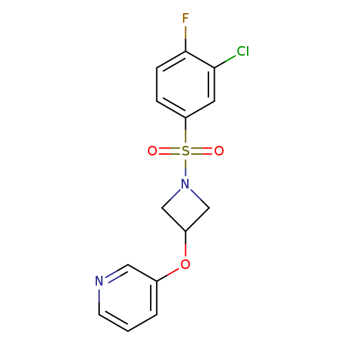 3-{[1-(3-chloro-4-fluorobenzenesulfonyl)azetidin-3-yl]oxy}pyridine