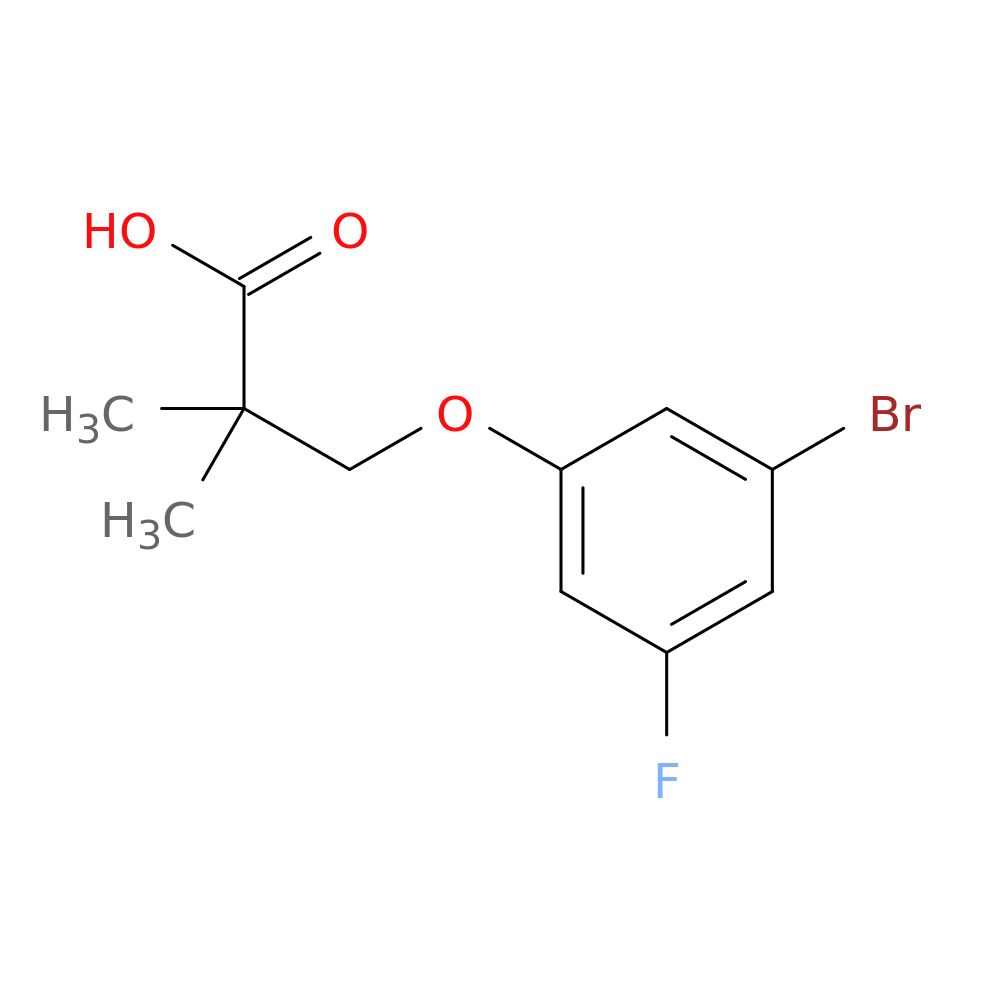 3-(3-Bromo-5-fluorophenoxy)-2,2-dimethylpropanoic acid