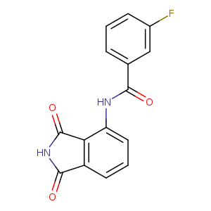 N-(1,3-dioxo-2,3-dihydro-1H-isoindol-4-yl)-3-fluorobenzamide