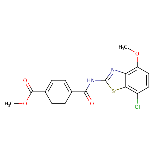 methyl 4-[(7-chloro-4-methoxy-1,3-benzothiazol-2-yl)carbamoyl]benzoate
