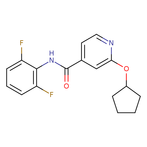 2-(cyclopentyloxy)-N-(2,6-difluorophenyl)pyridine-4-carboxamide