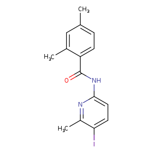 N-(5-iodo-6-methyl-2-pyridinyl)-2,4-dimethylbenzamide