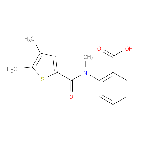 2-(N-methyl4,5-dimethylthiophene-2-amido)benzoic acid