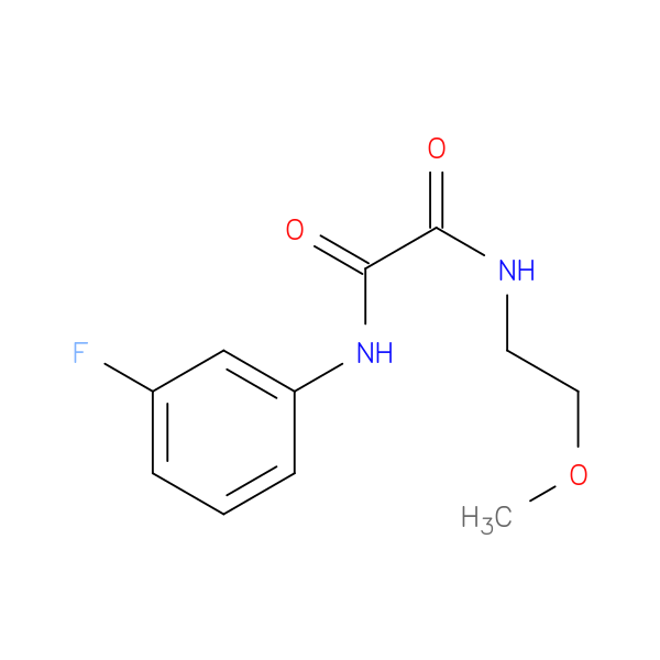N'-(3-fluorophenyl)-N-(2-methoxyethyl)ethanediamide