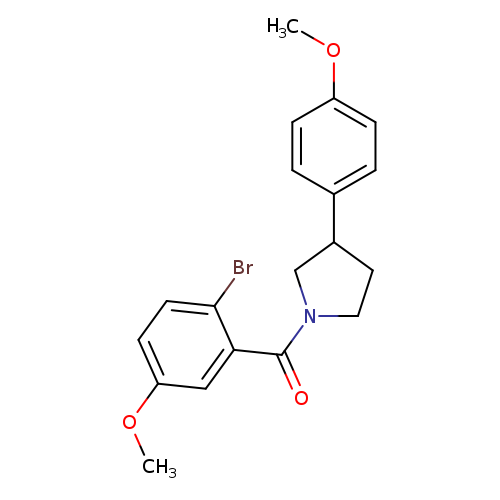 1-(2-bromo-5-methoxybenzoyl)-3-(4-methoxyphenyl)pyrrolidine