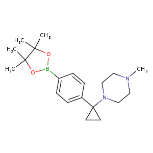 1-Methyl-4-(1-[4-(4,4,5,5-tetramethyl-[1,3,2]dioxaborolan-2-yl)-phenyl]cyclopropyl)piperazine