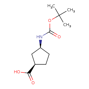 Cyclopentanecarboxylic acid, 3-[[(1,1-dimethylethoxy)carbonyl]amino]-, (1R,3S)-