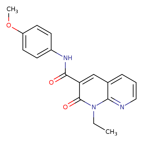 1-ethyl-N-(4-methoxyphenyl)-2-oxo-1,2-dihydro-1,8-naphthyridine-3-carboxamide