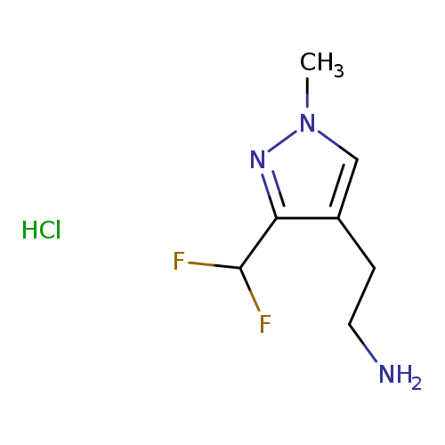2-[3-(difluoromethyl)-1-methyl-1H-pyrazol-4-yl]ethan-1-amine hydrochloride