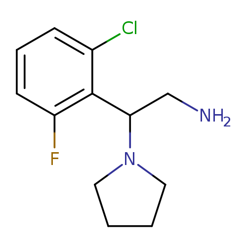 2-(2-chloro-6-fluorophenyl)-2-(pyrrolidin-1-yl)ethan-1-amine