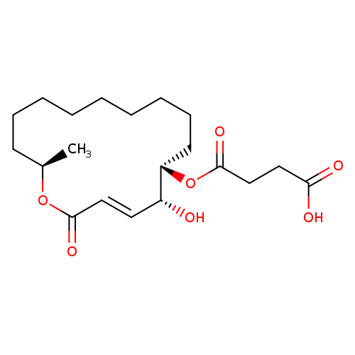 [5R-(3E,5R,6S,16R)]-butanedioic acid, mono(5-hydroxy-16-methyl-2-oxooxacyclohexadec-3-en-6-yl) ester