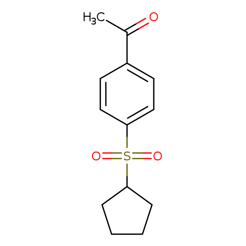 1-[4-(cyclopentanesulfonyl)phenyl]ethan-1-one
