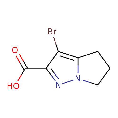 3-bromo-4H,5H,6H-pyrrolo[1,2-b]pyrazole-2-carboxylic acid