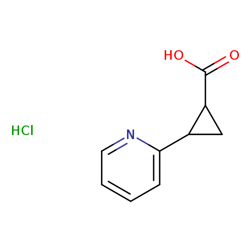 2-(Pyridin-2-yl)cyclopropane-1-carboxylic acid hydrochloride