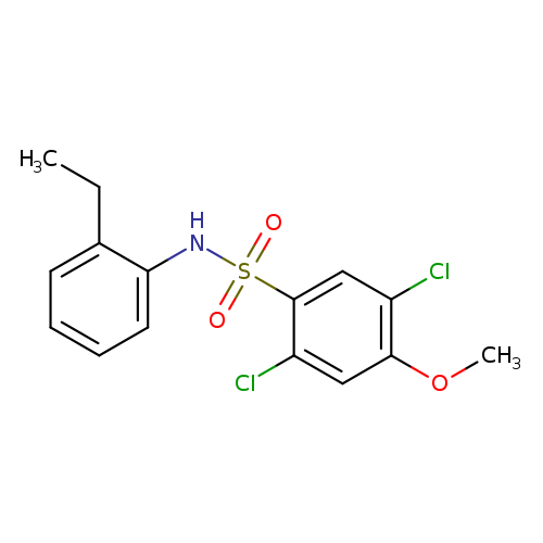 2,5-dichloro-N-(2-ethylphenyl)-4-methoxybenzene-1-sulfonamide