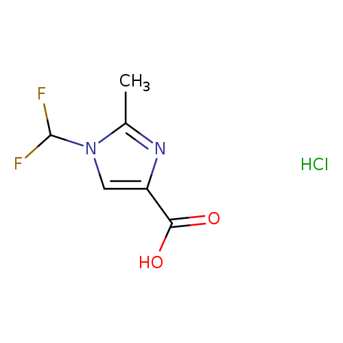 1-(difluoromethyl)-2-methyl-1H-imidazole-4-carboxylic acid hydrochloride