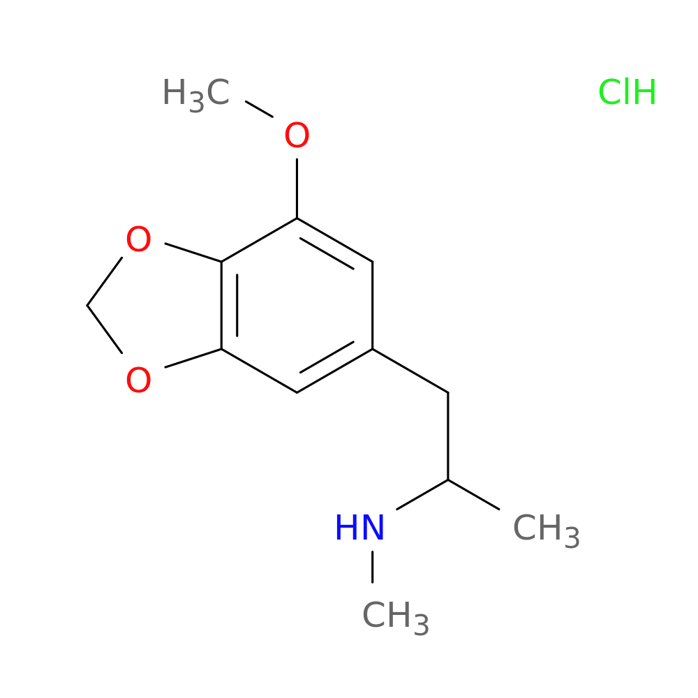 1-(7-methoxybenzo[d][1,3]dioxol-5-yl)-N-methylpropan-2-amine,monohydrochloride