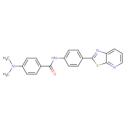 4-(dimethylamino)-N-(4-{[1,3]thiazolo[5,4-b]pyridin-2-yl}phenyl)benzamide