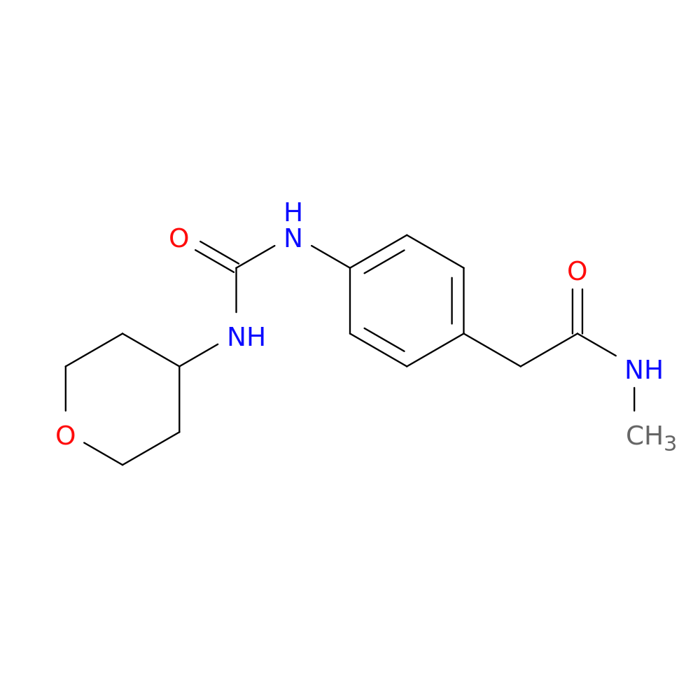 N-methyl-2-(4-{[(oxan-4-yl)carbamoyl]amino}phenyl)acetamide