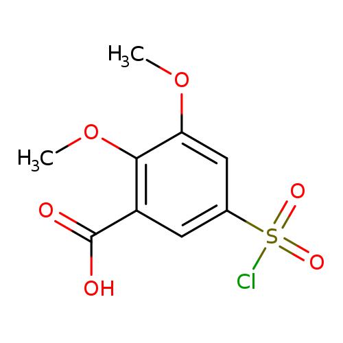 Benzoic acid,5-(chlorosulfonyl)-2,3-dimethoxy-