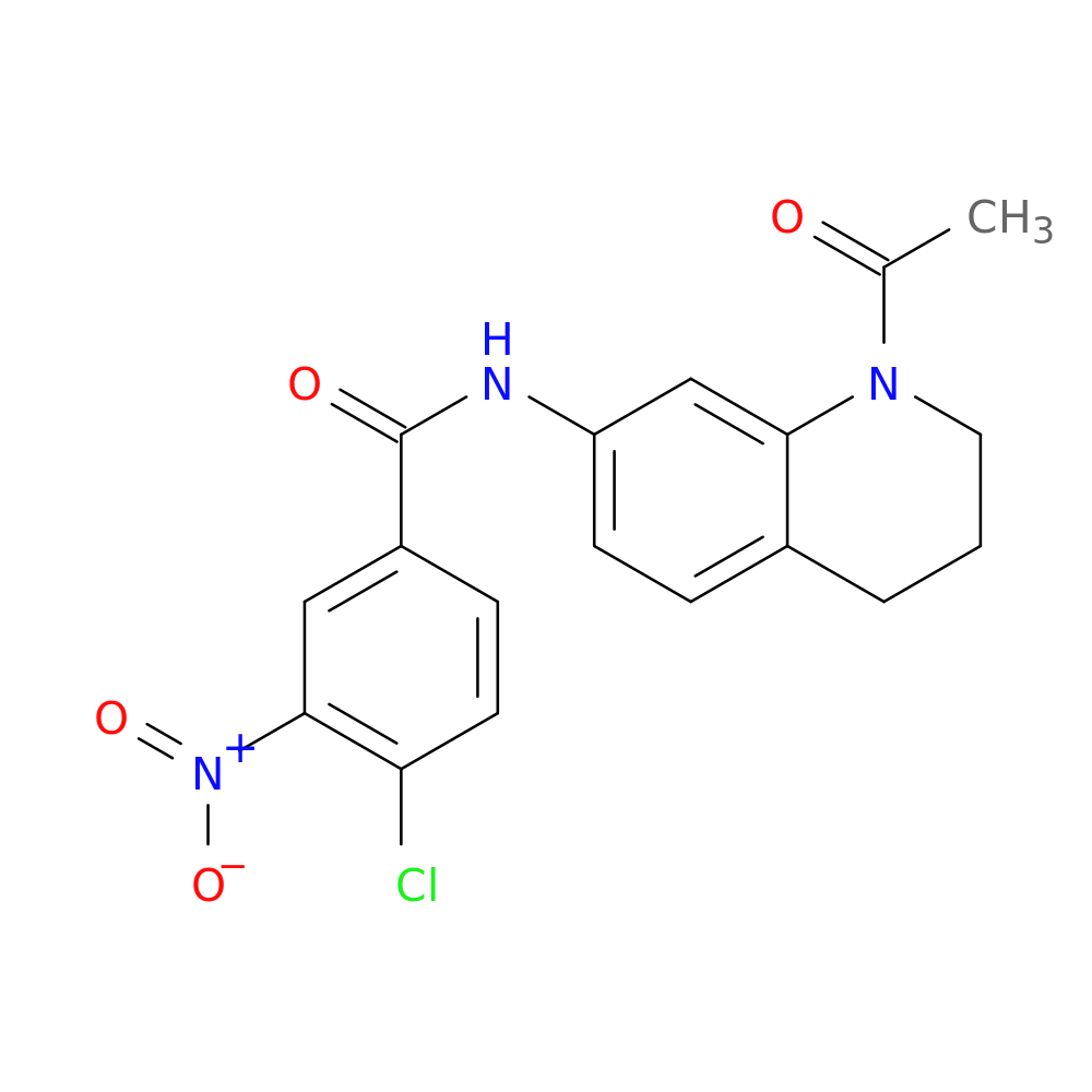 N-(1-acetyl-1,2,3,4-tetrahydroquinolin-7-yl)-4-chloro-3-nitrobenzamide
