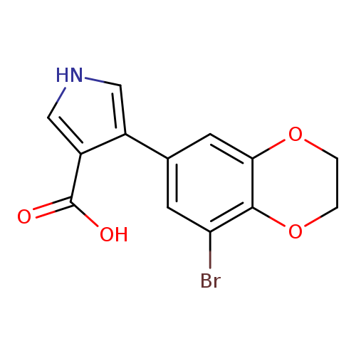 4-(8-bromo-2,3-dihydro-1,4-benzodioxin-6-yl)-1H-pyrrole-3-carboxylic acid