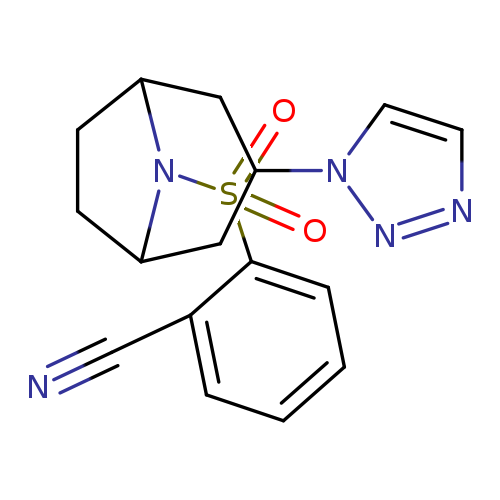 2-{[3-(1H-1,2,3-triazol-1-yl)-8-azabicyclo[3.2.1]octan-8-yl]sulfonyl}benzonitrile