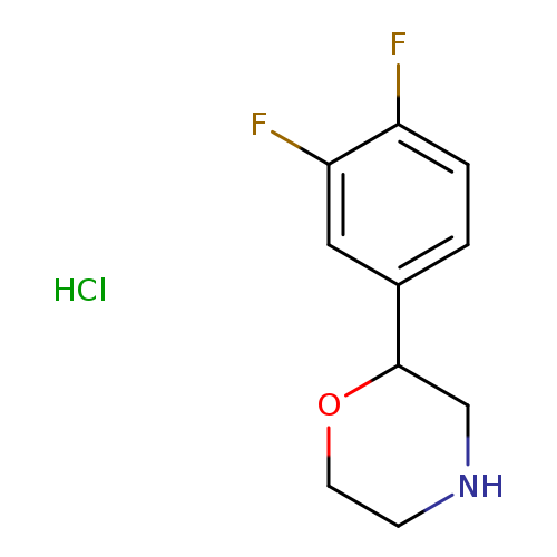Morpholine, 2-(3,4-difluorophenyl)-, hydrochloride (1:1)