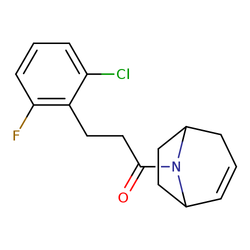 1-{8-azabicyclo[3.2.1]oct-2-en-8-yl}-3-(2-chloro-6-fluorophenyl)propan-1-one
