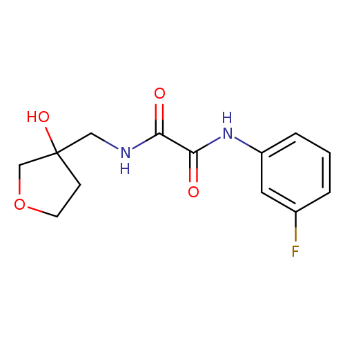 N'-(3-fluorophenyl)-N-[(3-hydroxyoxolan-3-yl)methyl]ethanediamide