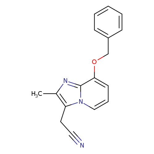 2-Methyl-8-(phenylmethoxy)imidazo[1,2-a]pyridine-3-acetonitrile