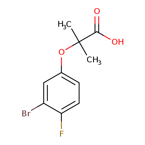 2-(3-Bromo-4-fluorophenoxy)-2-methylpropanoic acid