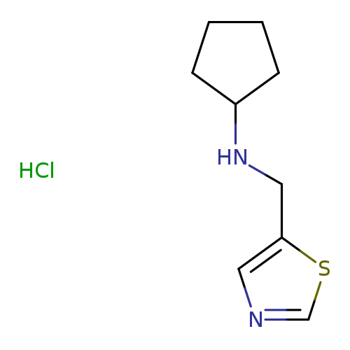 N-[(1,3-thiazol-5-yl)methyl]cyclopentanamine hydrochloride