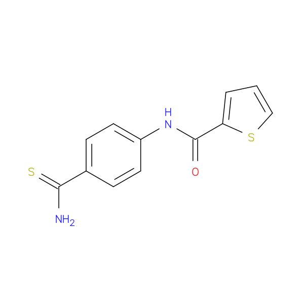 N-[4-(Aminocarbonothioyl)phenyl]thiophene-2-carboxamide