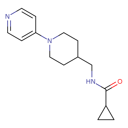 N-{[1-(pyridin-4-yl)piperidin-4-yl]methyl}cyclopropanecarboxamide