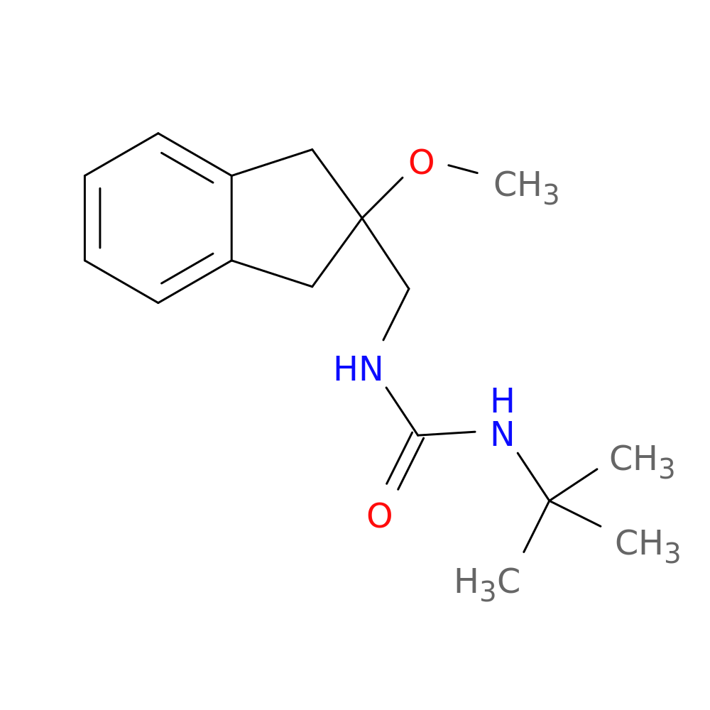 3-tert-butyl-1-[(2-methoxy-2,3-dihydro-1H-inden-2-yl)methyl]urea