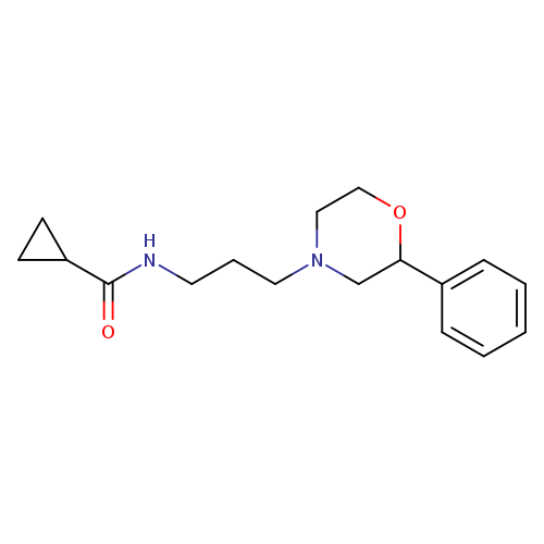 N-[3-(2-phenylmorpholin-4-yl)propyl]cyclopropanecarboxamide
