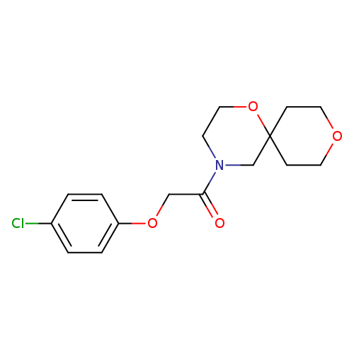 2-(4-chlorophenoxy)-1-{1,9-dioxa-4-azaspiro[5.5]undecan-4-yl}ethan-1-one
