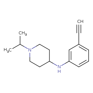 N-(3-ethynylphenyl)-1-(propan-2-yl)piperidin-4-amine