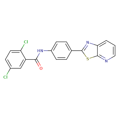 2,5-dichloro-N-(4-{[1,3]thiazolo[5,4-b]pyridin-2-yl}phenyl)benzamide