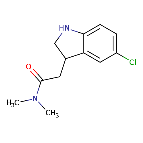 2-(5-chloro-2,3-dihydro-1H-indol-3-yl)-N,N-dimethylacetamide