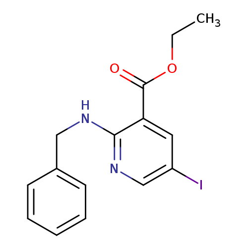 Ethyl 2-(benzylamino)-5-iodonicotinate