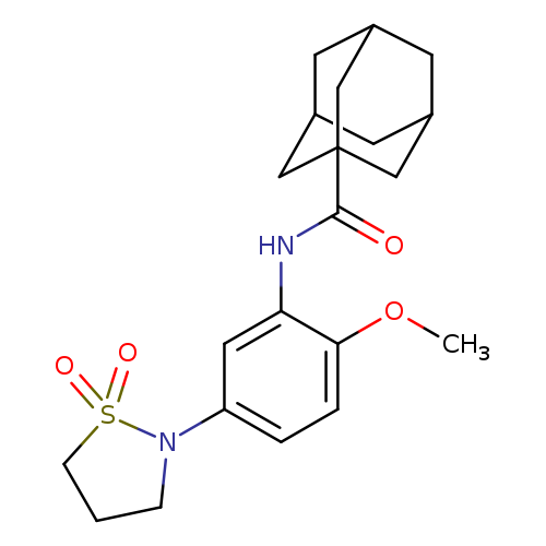 N-[5-(1,1-dioxo-1lambda6,2-thiazolidin-2-yl)-2-methoxyphenyl]adamantane-1-carboxamide