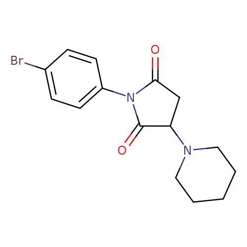1-(4-bromophenyl)-3-(piperidin-1-yl)pyrrolidine-2,5-dione