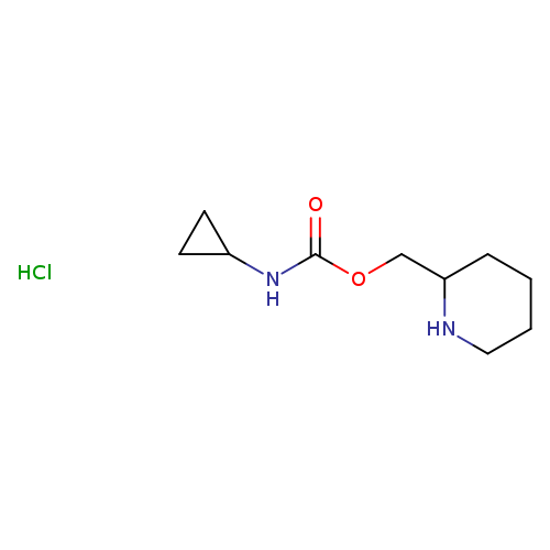 piperidin-2-ylmethyl n-cyclopropylcarbamate hydrochloride