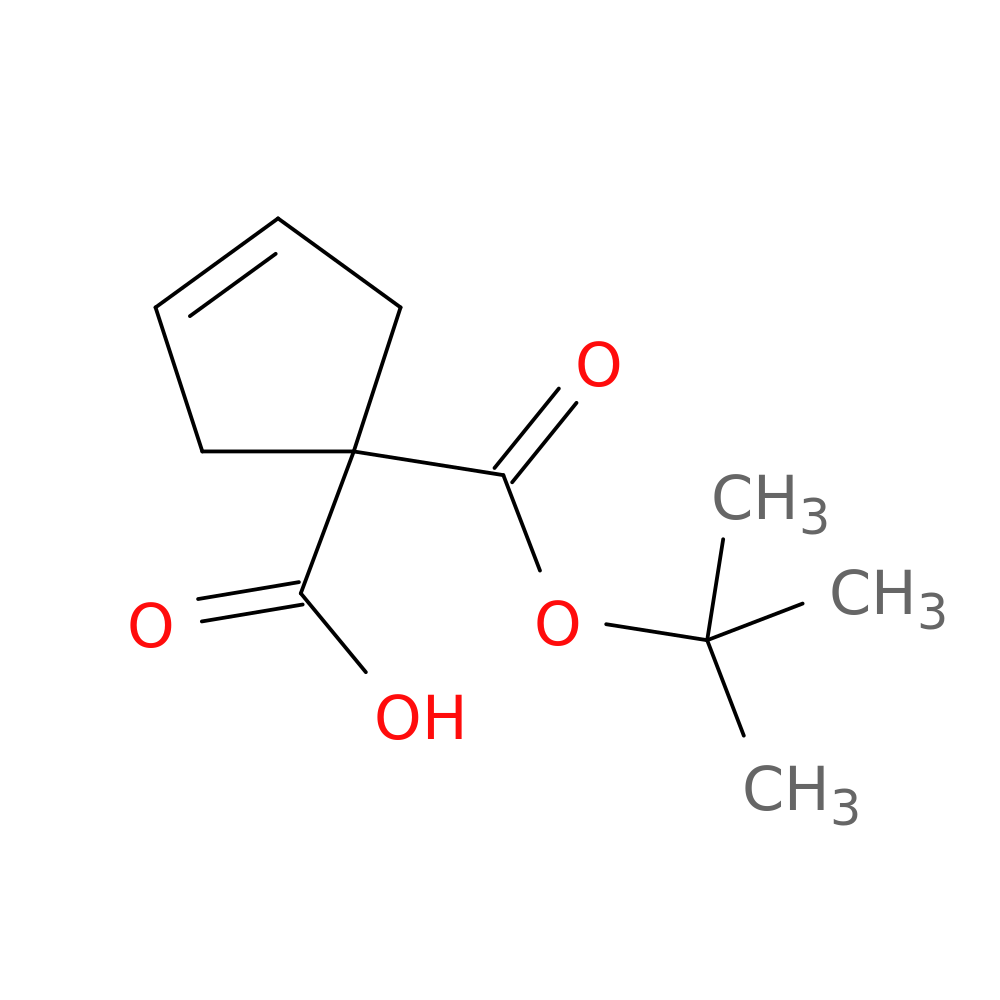1-(tert-Butoxycarbonyl)cyclopent-3-ene-1-carboxylic acid