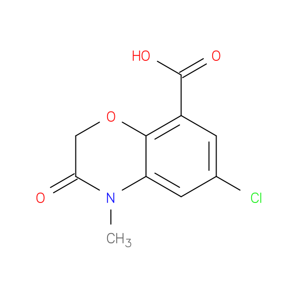 6-Chloro-4-methyl-3-oxo-3,4-dihydro-2H-benzo[b][1,4]oxazine-8-carboxylic acid