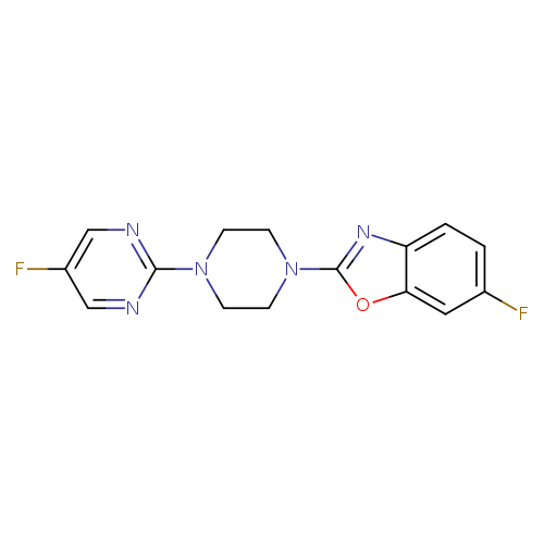 6-fluoro-2-[4-(5-fluoropyrimidin-2-yl)piperazin-1-yl]-1,3-benzoxazole